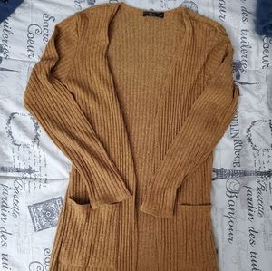 Long Mustard Cardigan